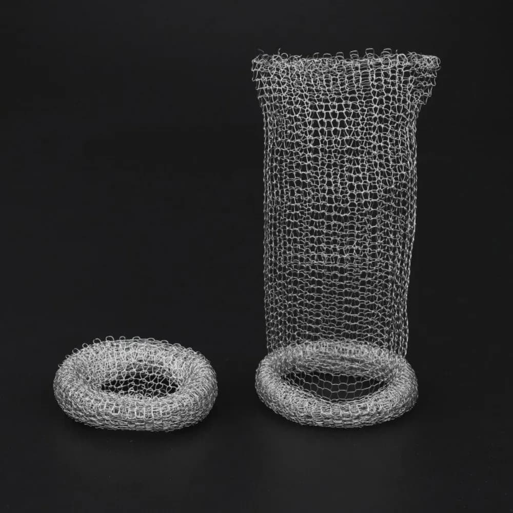Set da 12 Pezzi: Filtri Raccogli-Pelucchi in Rete per Tubo di Scarico in Acciaio Inossidabile, Multifunzionali per Lavatrice, Facile Installazione con Fascette Stringicavo