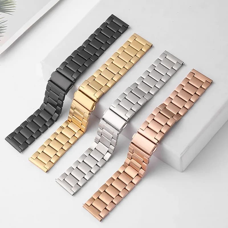 Cinturino da uomo in acciaio inossidabile per cinturino Huawei GT3 GT5 Samsung 42mm 46mm Sanzhu Orologio intelligente in acciaio inossidabile con metallo