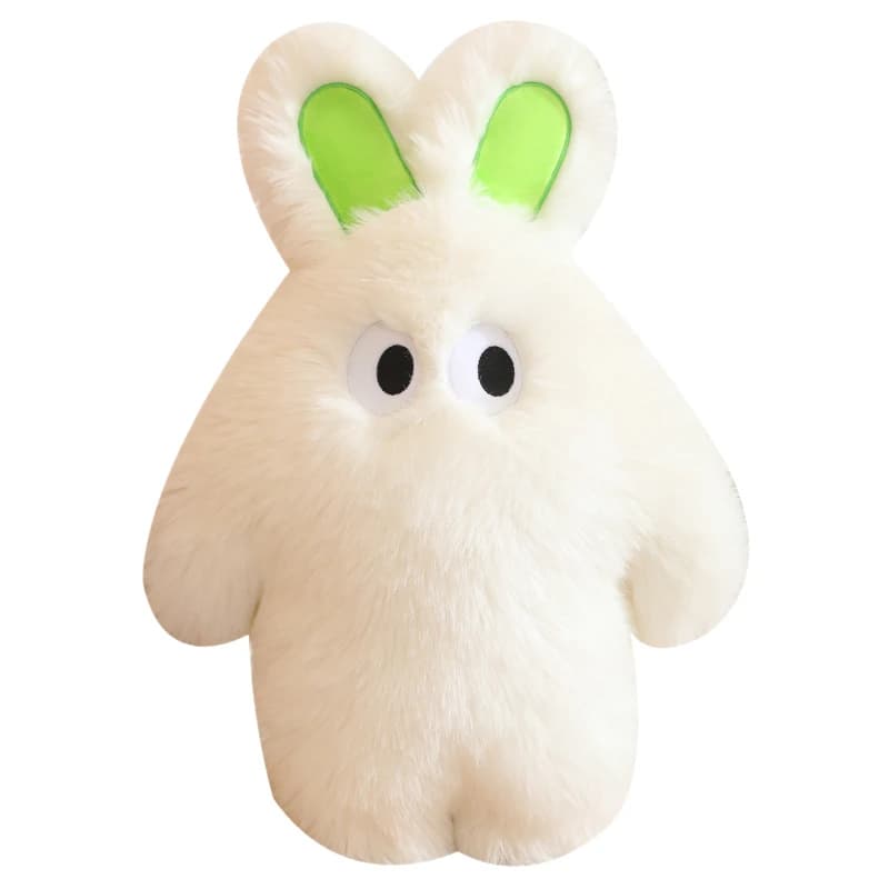 Coniglio di peluche a pelo lungo da 55 cm, giocattolo di peluche imbottito, bambola coniglio pasquale, simpatico cuscino a forma di coniglio, regalo per amici