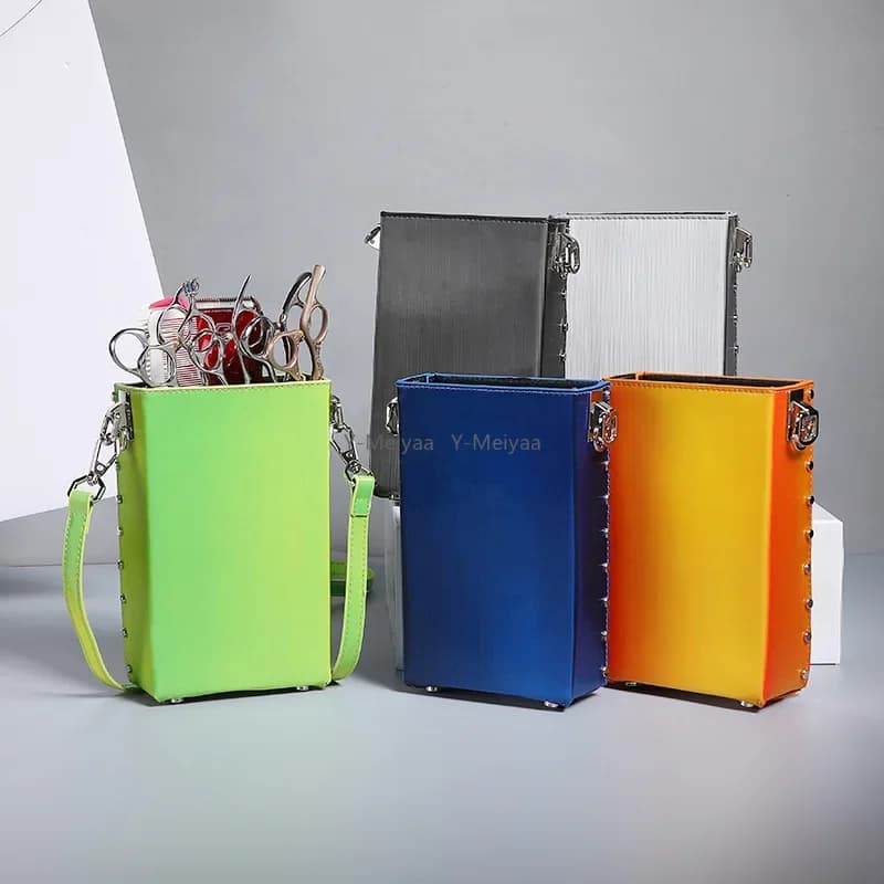 5 snail pockets for hair scissors case for mesh clip for hairdresser comb pouch bag for animal scissors tool for storage salon