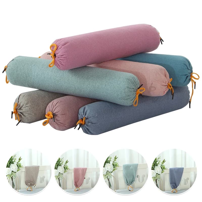 Federa cilindrica con cuscino doppio Design con coulisse divano letto collo posteriore supporto per la vita fodera per cuscino per il corpo fodera per cuscino caramelle