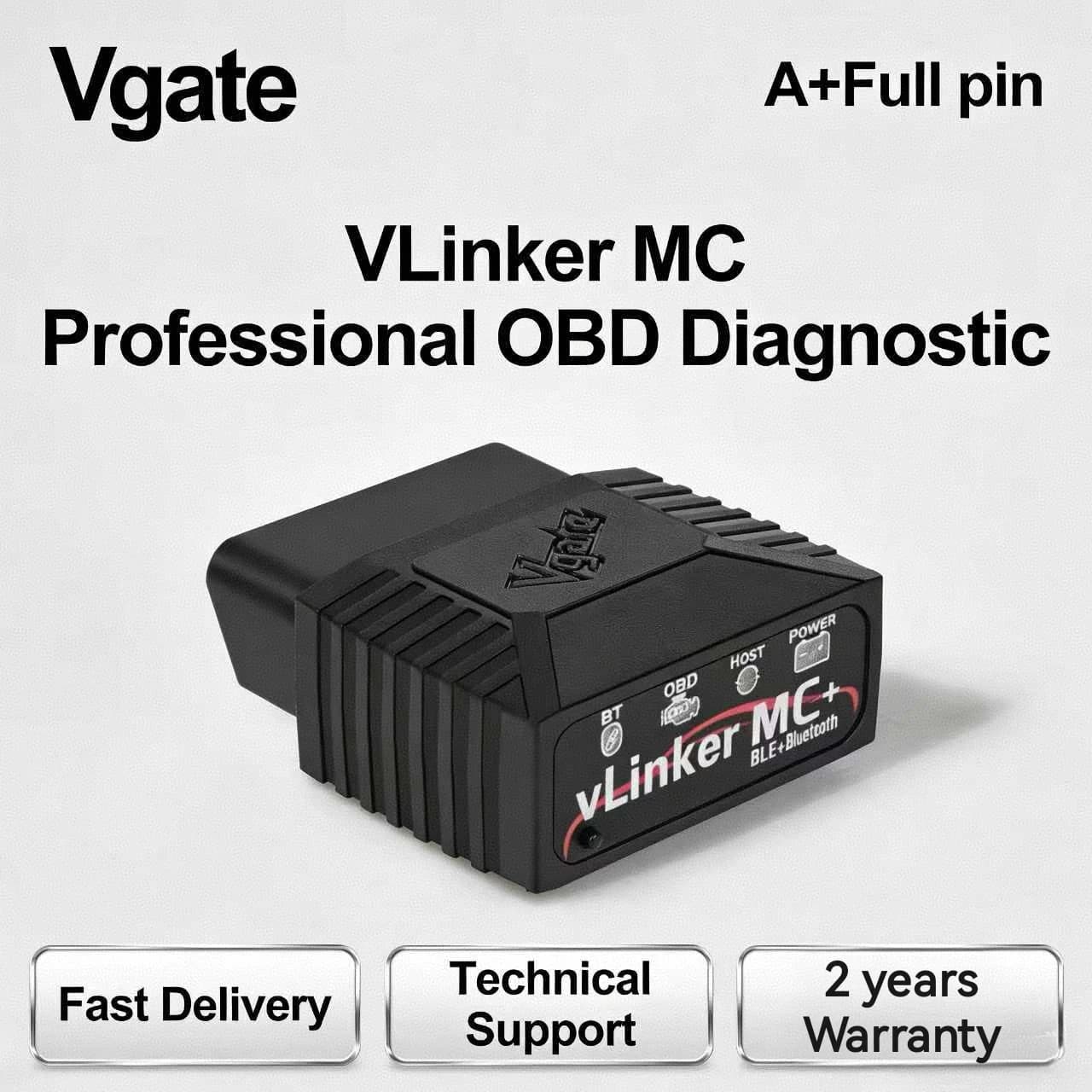Nuovo!! Vgate VLinker MC + ELM 327 V2.2 BT 4.0 ELM327 OBD 2 OBD2 Per Android/IOS Scanner Strumento diagnostico automatico per auto
