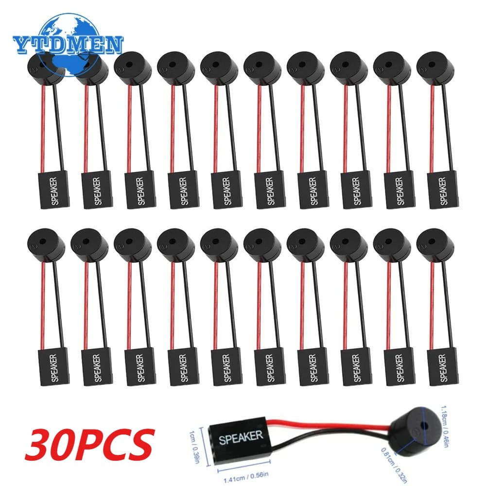 30 pz Mini Spina Altoparlante Scheda Madre Del PC Altoparlante Piezo Interno BIOS Allarme Buzzer Kit per Arduino Computer Case FAI DA TE
