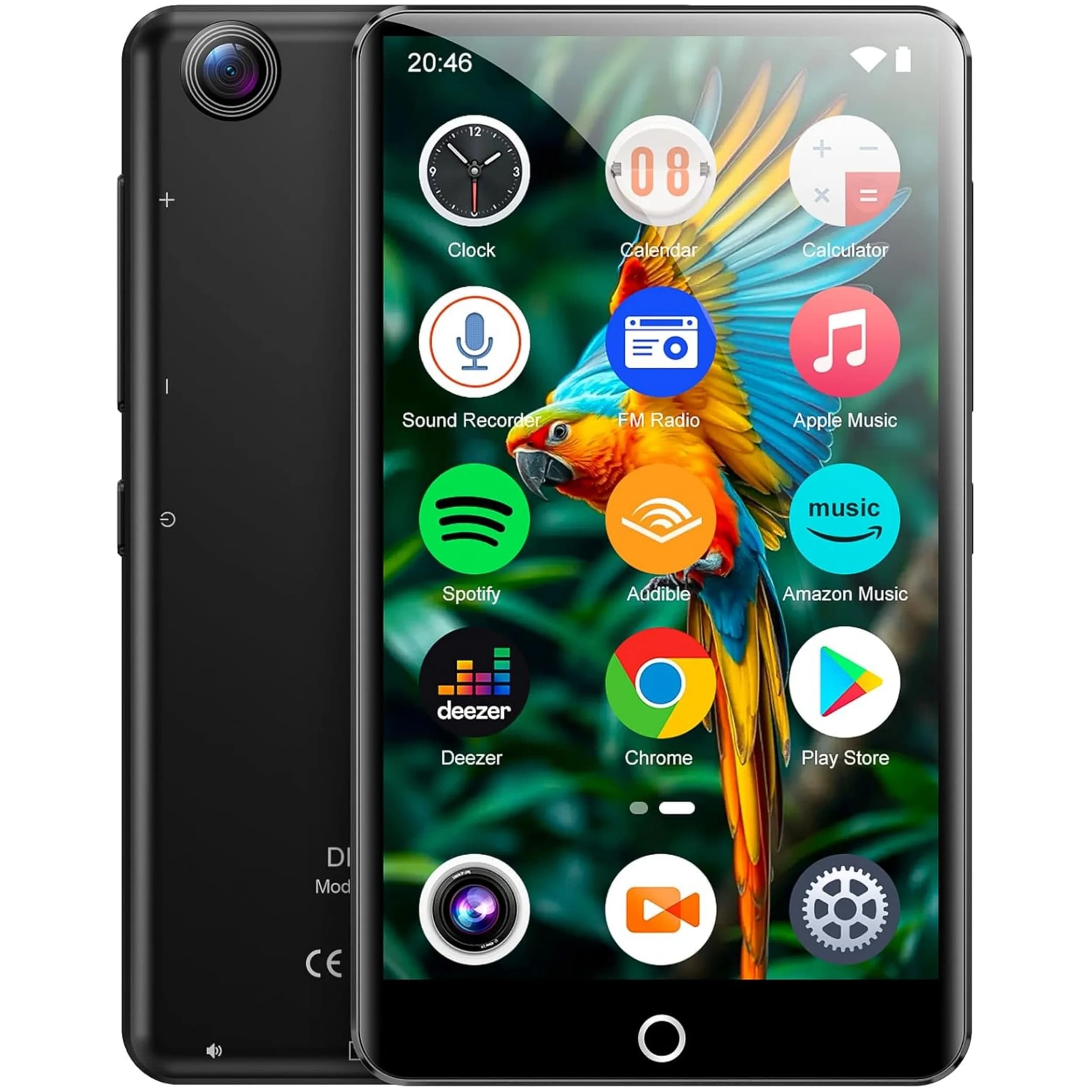 80GB (16GB+64GB) MP3 Player with Bluetooth and WiFi,4.02-inch Touchscreen with Camera, Android MP3MP4 Player with Spotify,Deezer