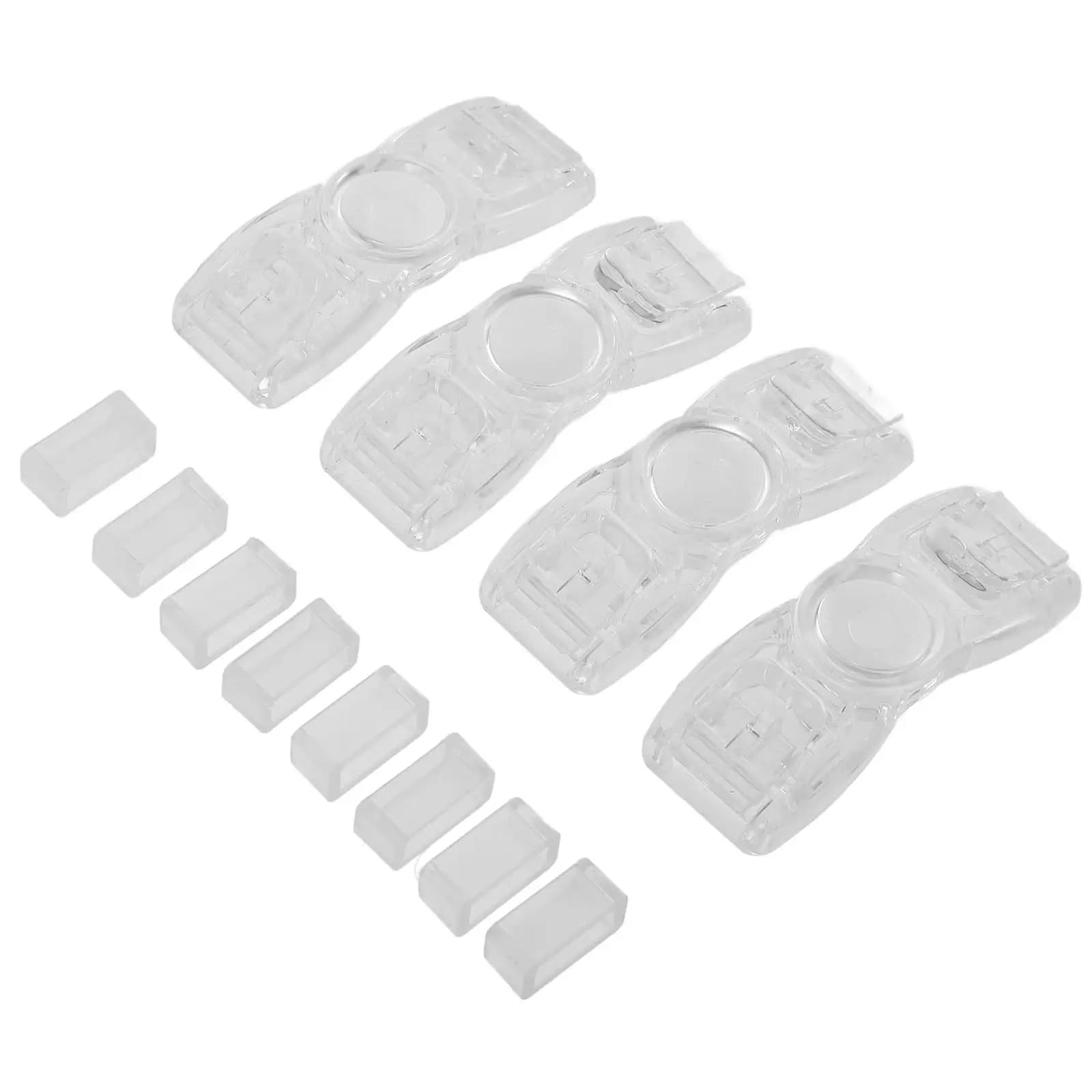 4 pezzi di fibbie per occhialini da nuoto, fibbie universali in plastica, facili da installare, connettori per cinturini sostituibili per nuotatori e bambini