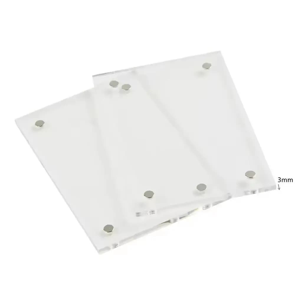 10 mm acrylic poster display magnetic frame for Polaroid photo