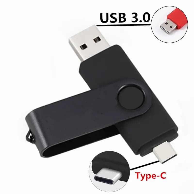 TYPE-C USB3.0 Flash Drive 128GB portachiavi Pen Drive chiavetta USB Pendrive ad alta velocità per telefono cellulare 64GB