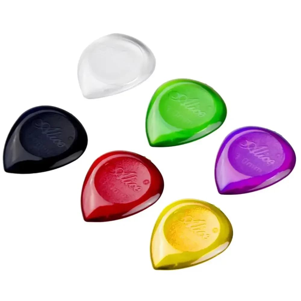Set di 6 Nuovi Plettri per Chitarra da 1/2/3mm, Plettri Corti in ABS per Chitarra Elettrica e Basso, Accessori per Chitarra per Suonare Velocemente