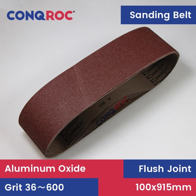 5 Pieces 100x915mm Sanding Belts Aluminum Oxide 4"x36" Abrasive Belts P36~600