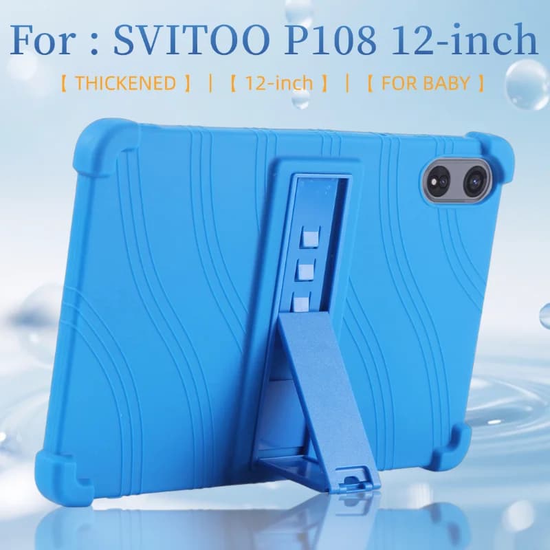 Custodia Professionale Antiurto in Silicone con Supporto per Tablet SVITOO P108 da 12 Pollici