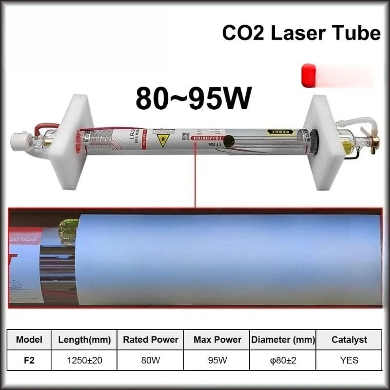 Tubo laser 80W/100W/130W/150W CO2 per macchina da taglio e incisione - Accessori
