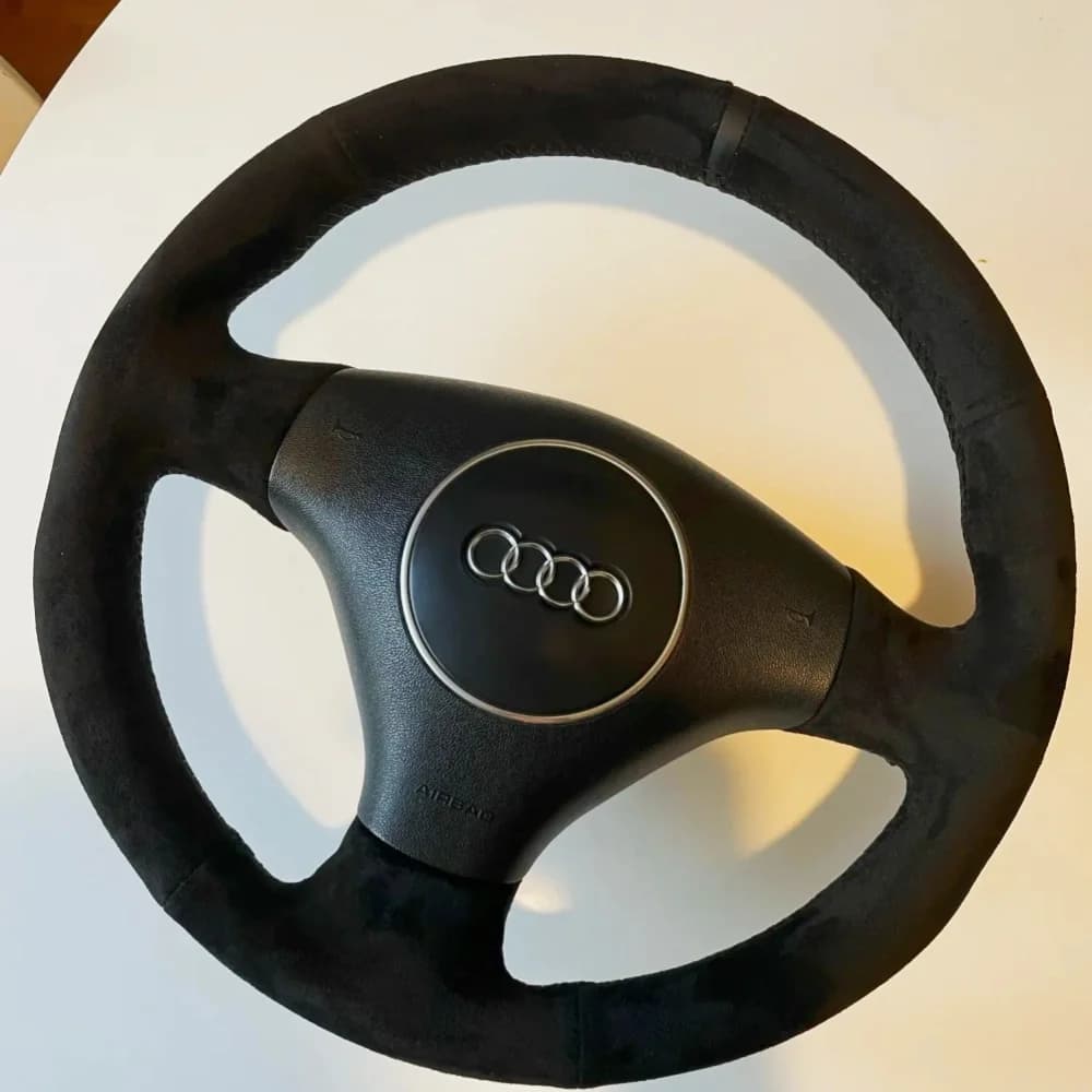 100% custom car cover suitable for Audi A4 B6 2002 A3 3 spokes 2000-2003 Audi TT 1999-2005 Car wrapping steering gear