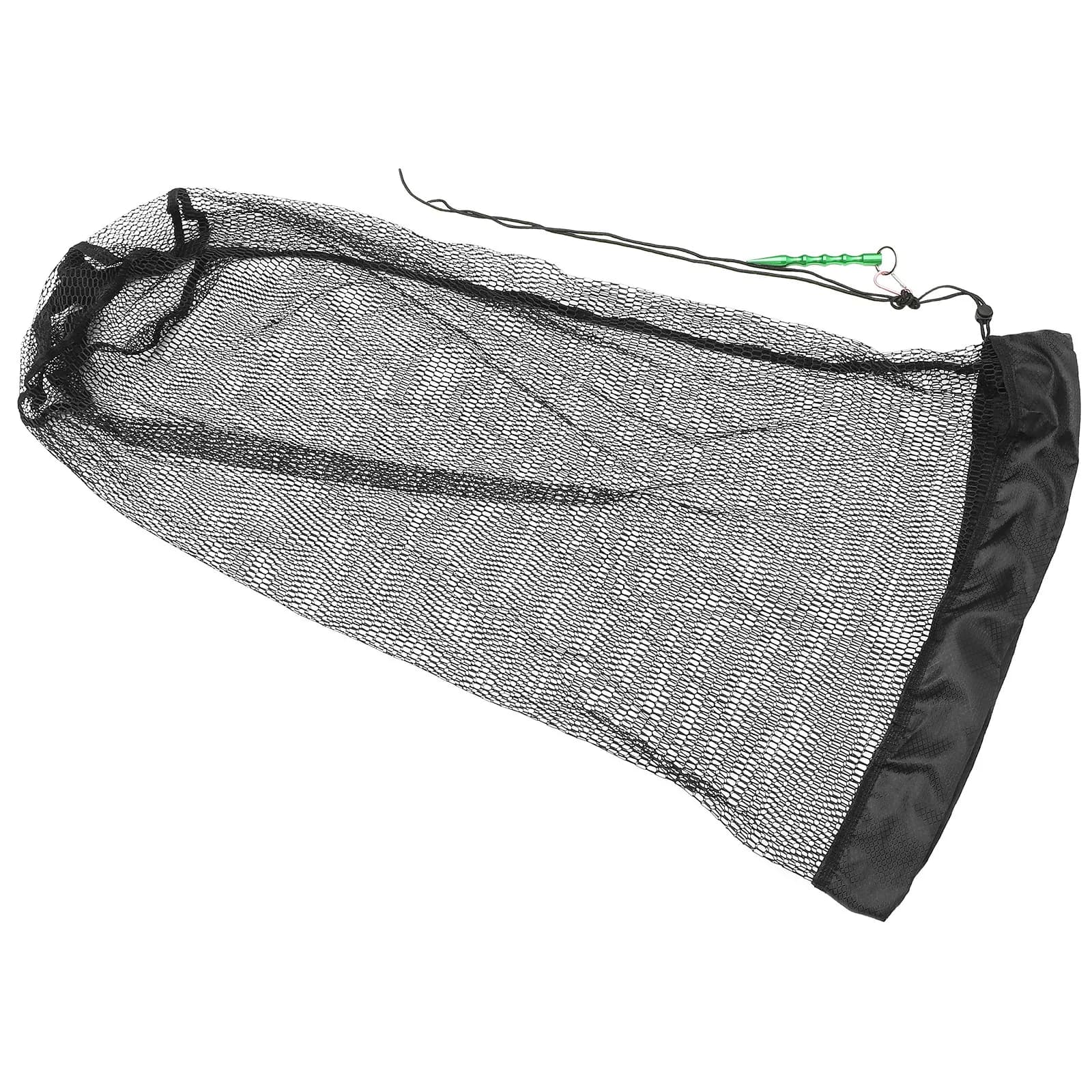 Set di 1 Rete da Pesca Rinforzata in Nylon, Asciugatura Rapida, Cesto Pieghevole per Pesci, Rete con Cordoncino per Catturare Pesci, Strumento Portatile per la Pesca