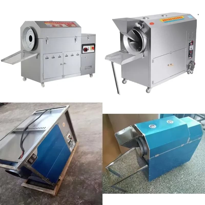 2026 Peanut Sesame Almond Melon and Coffee Stir-frying Machine Household Stainless Steel Walnut Nut Cocoa Bean Roaster