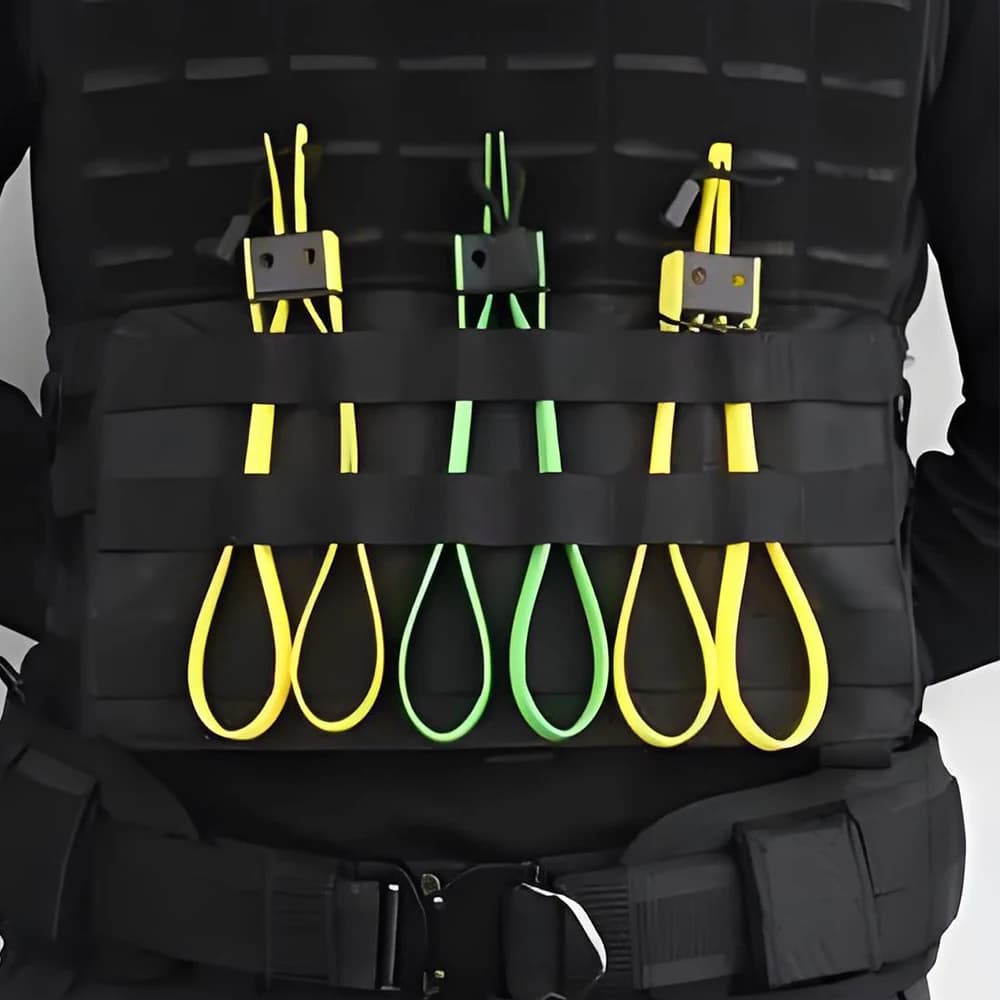 Heavy Duty Plastic Cable Tie Handcuffs Adjustable Tension Serrated Design Zip Tie Cuffs One-Time Use High Tensile Strength