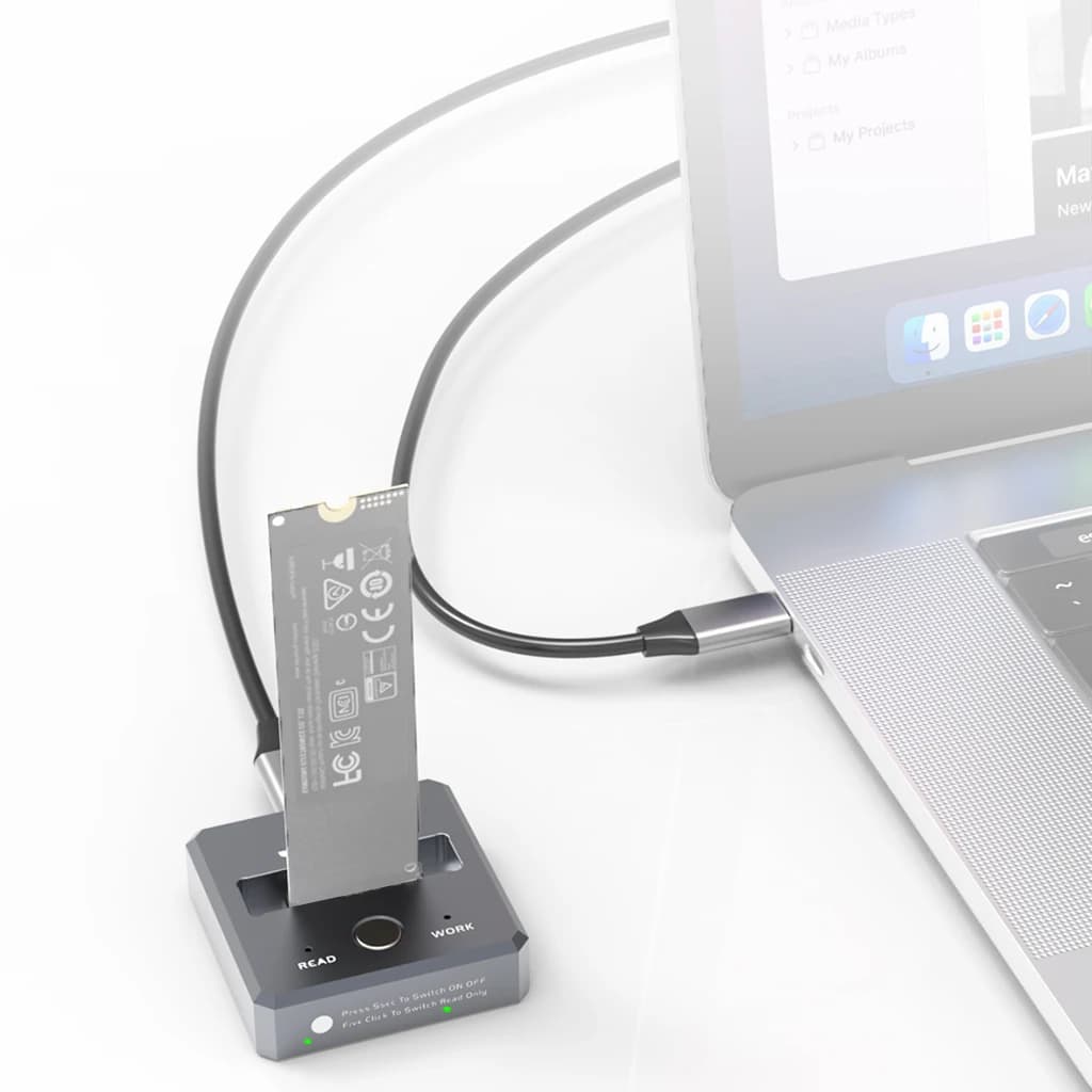 JEYI per Docking Station SSD NVMe M2 lettore SSD M.2 USB 3.2 adattatore disco solido da 10Gbps supporto UASP Plug and Play