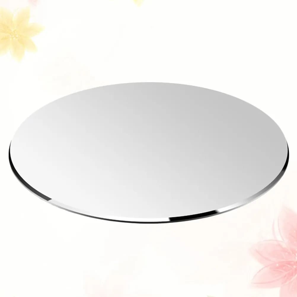 2Pcs Aluminum Alloy Round Mouse Pad Sleek Metallic Design Stable Non-Slip Bottom Heavy Duty Gaming Mouse Mat Desk Decor 20x20cm