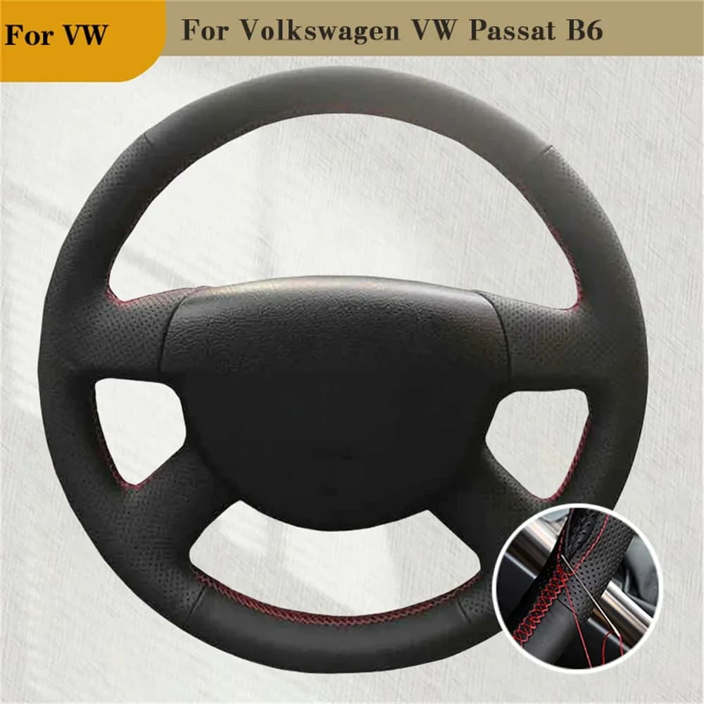 Customization Car Cover for Black Microfiber Leather DIY Interior Auto Accessories for Volkswagen VW Passat B6
