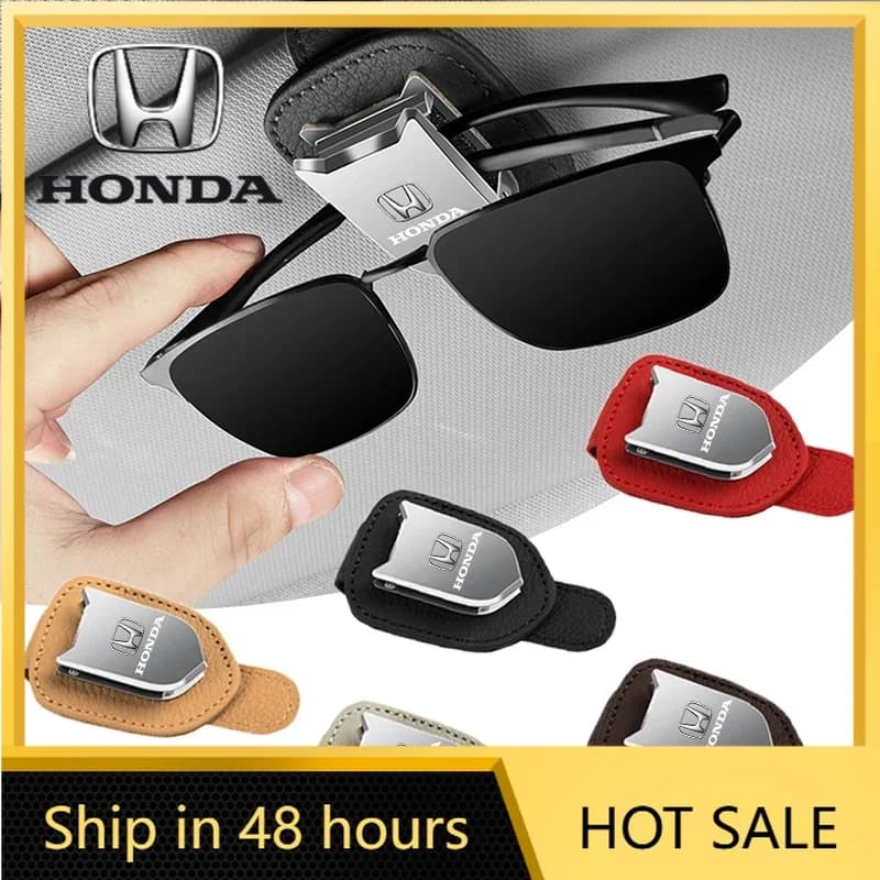 Accessori Auto: Clip Porta Occhiali da Sole per Visiera Parasole, Supporto per Occhiali Auto per Honda Pilot, Passport, Stepwgn, CRV, B