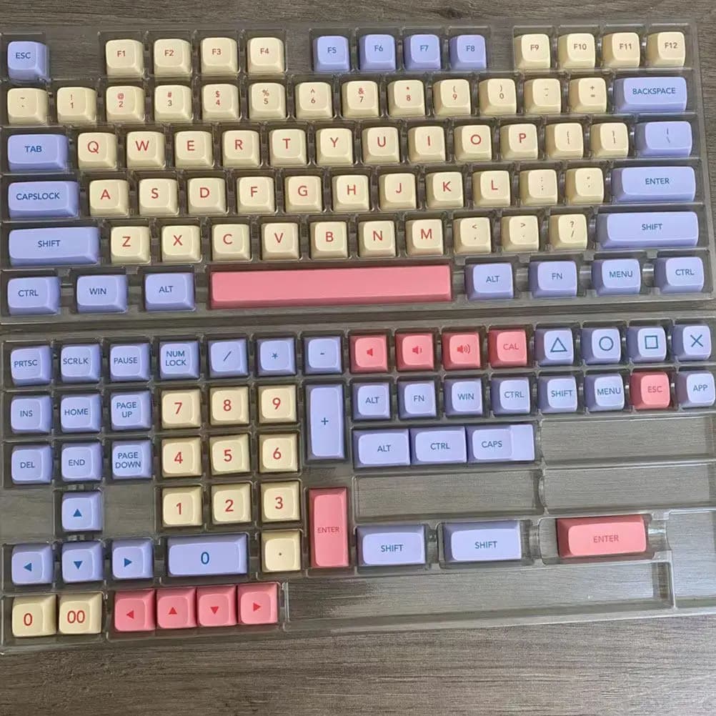 Set di copritasti in plastica per tastiera meccanica, 132 pezzi, accessori universali per tastiera da gioco