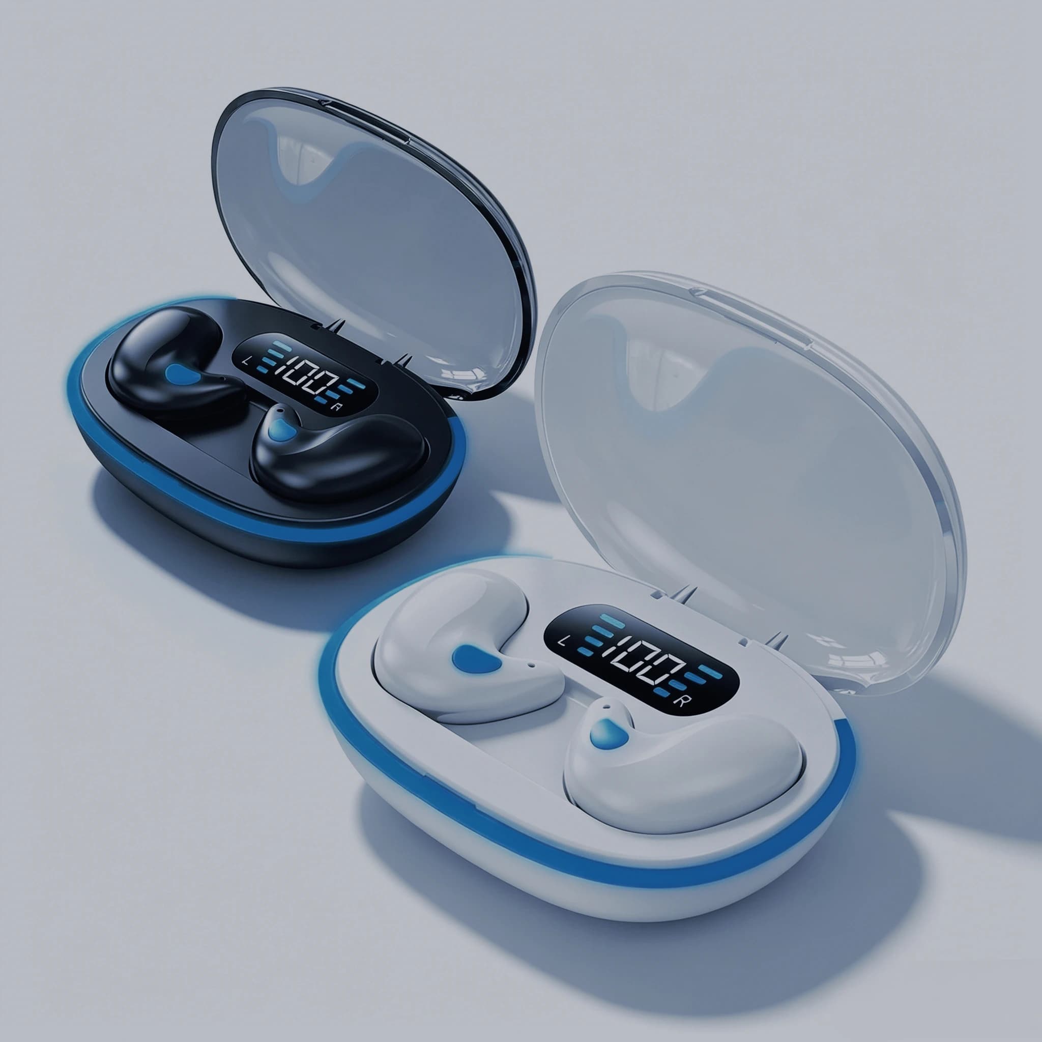 HOMEFISH X55 Wireless headphones Sleep invisible Noise Clearance Low latency games Waterproof Wide compatibility