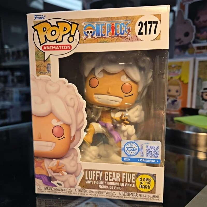 Funko Pop! Originale One Piece Monkey D. Luffy Gear 5 # Figura in Vinile 2177, Modellino da Collezione Anime, Regalo di Compleanno per Fan