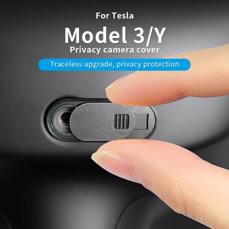 For Tesla 2020-2024 Model 3 – Push-Pull Camera Lens Privacy Cover with Sliding Shutter Guard