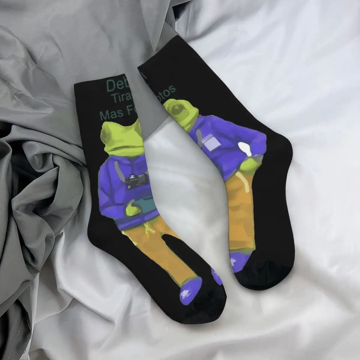 Bad Bunny DTMF Album 2025 Debi Tirar Mas Fotos Socks Comfortable Casual Socks Harajuku Accessories Middle TubeSocks Gift Idea