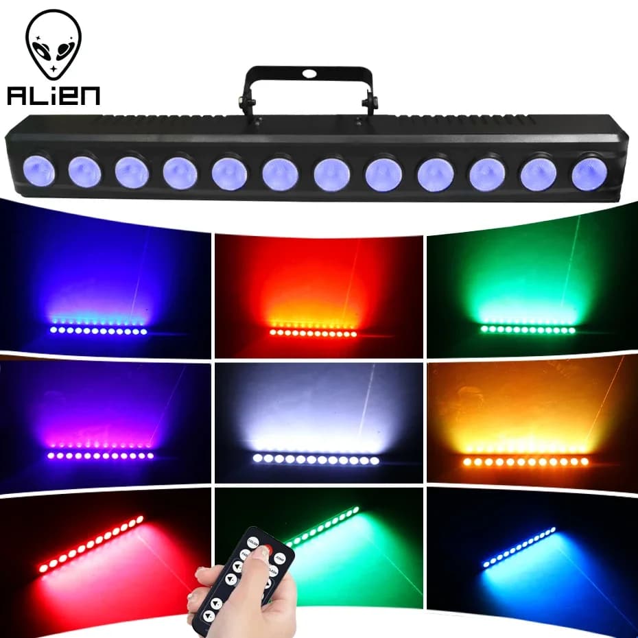ALIEN 12 LED RGBW 4IN1 DMX Lampada da parete per DJ Disco Party Stage Effetto luce per Dance Bar Vacanza Matrimonio Natale Halloween Decor