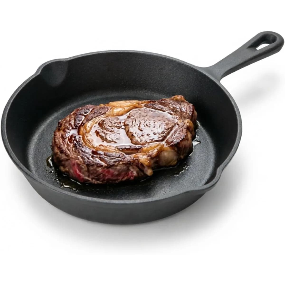 Cast Iron Round Frying Pan Griddle Egg Pan Reusable Skillets for Indoor Outdoor Stove Grill Home Kitchen Cookware