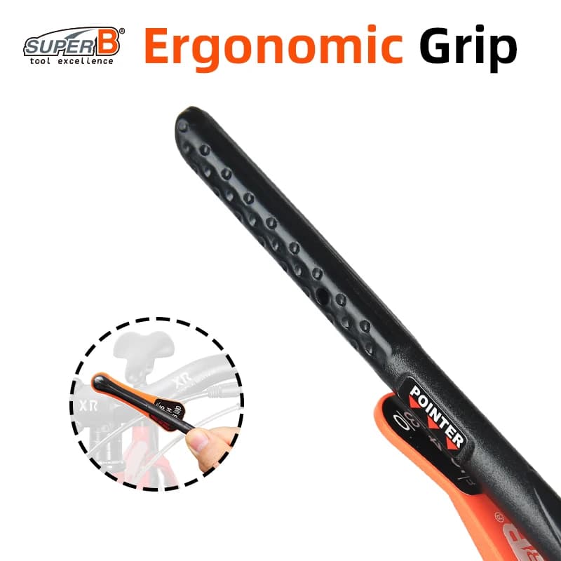 SUPER B TB-TW15 Mini Chiave Dinamometrica Portatile per Bicicletta 3-10Nm Regolabile, Strumento di Riparazione Bici con Chiavi Allen Torx da 3/4/5/6mm ® Set di 25 bit