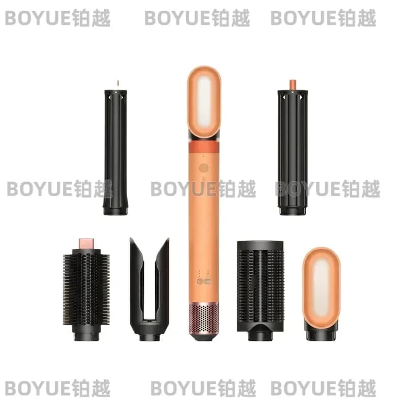 6-In-1 Hair Care Styler Negative Ion Blow Dryer Multi-Function Curling Iron Combination for Styling And Grooming