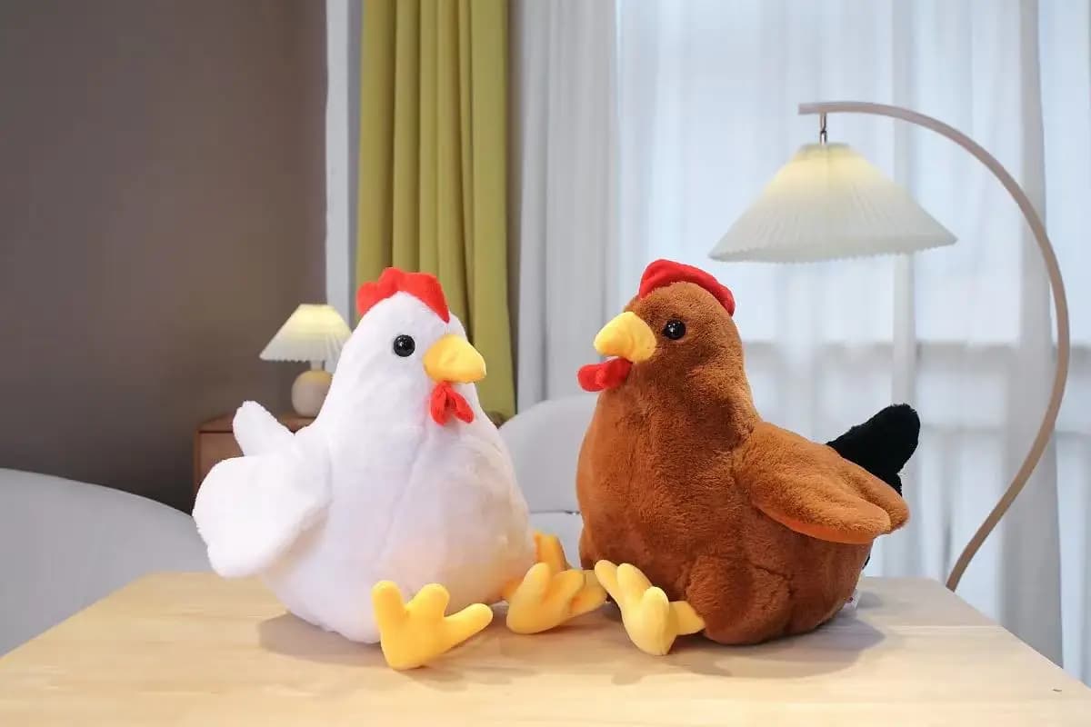 Peluche gallo paffuto 30/40 cm Simpatico peluche anime bambola morbida ideale per regali di Natale e Ringraziamento
