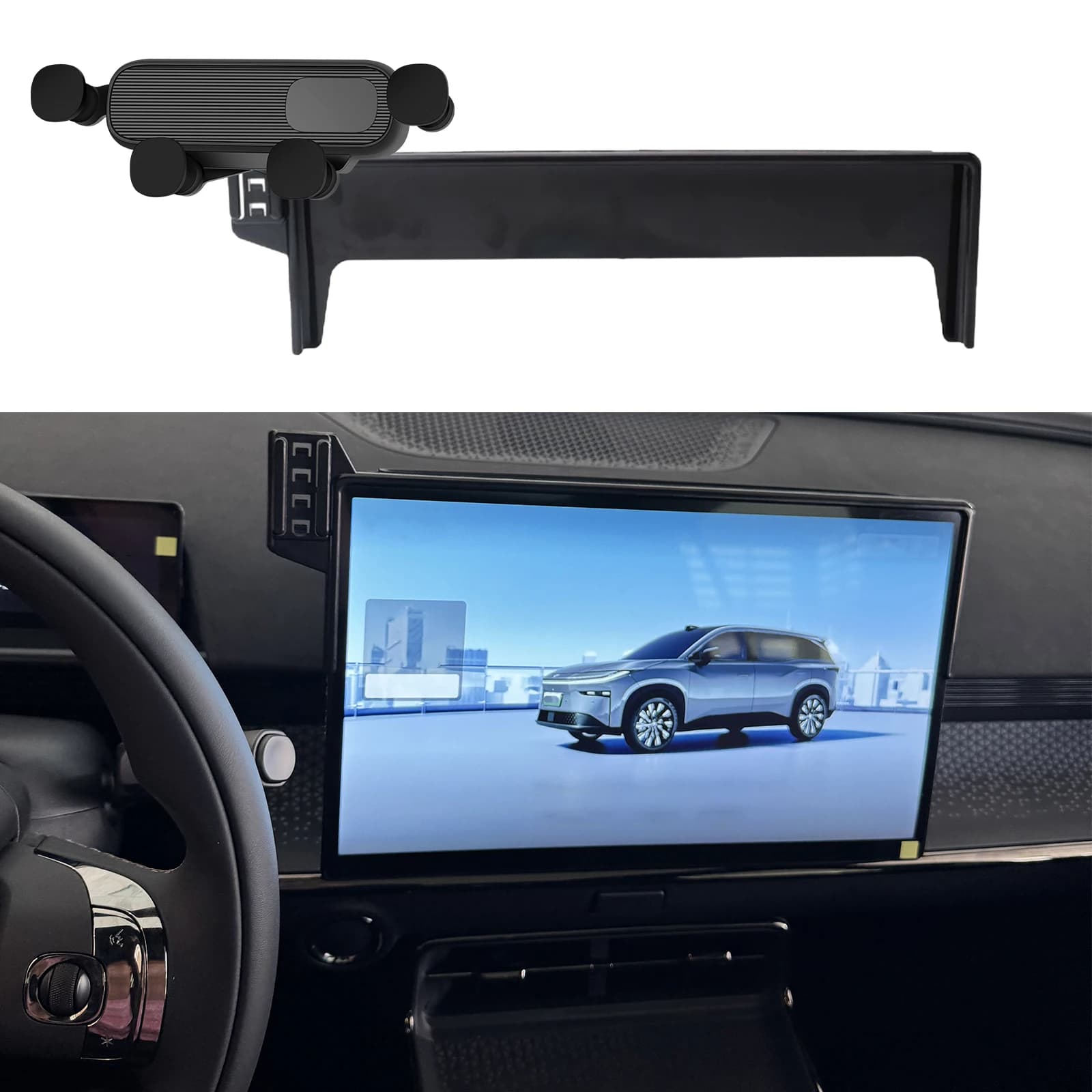 Car Phone Holder for Toyota BZ3X Screen Navigation GPS Bracket Base Accessories