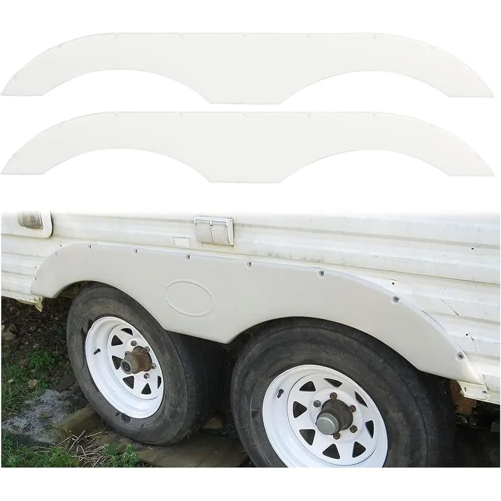 RV Fender Skirt Replacement Tandem Trailer for RVs Campers and | Trailers - White