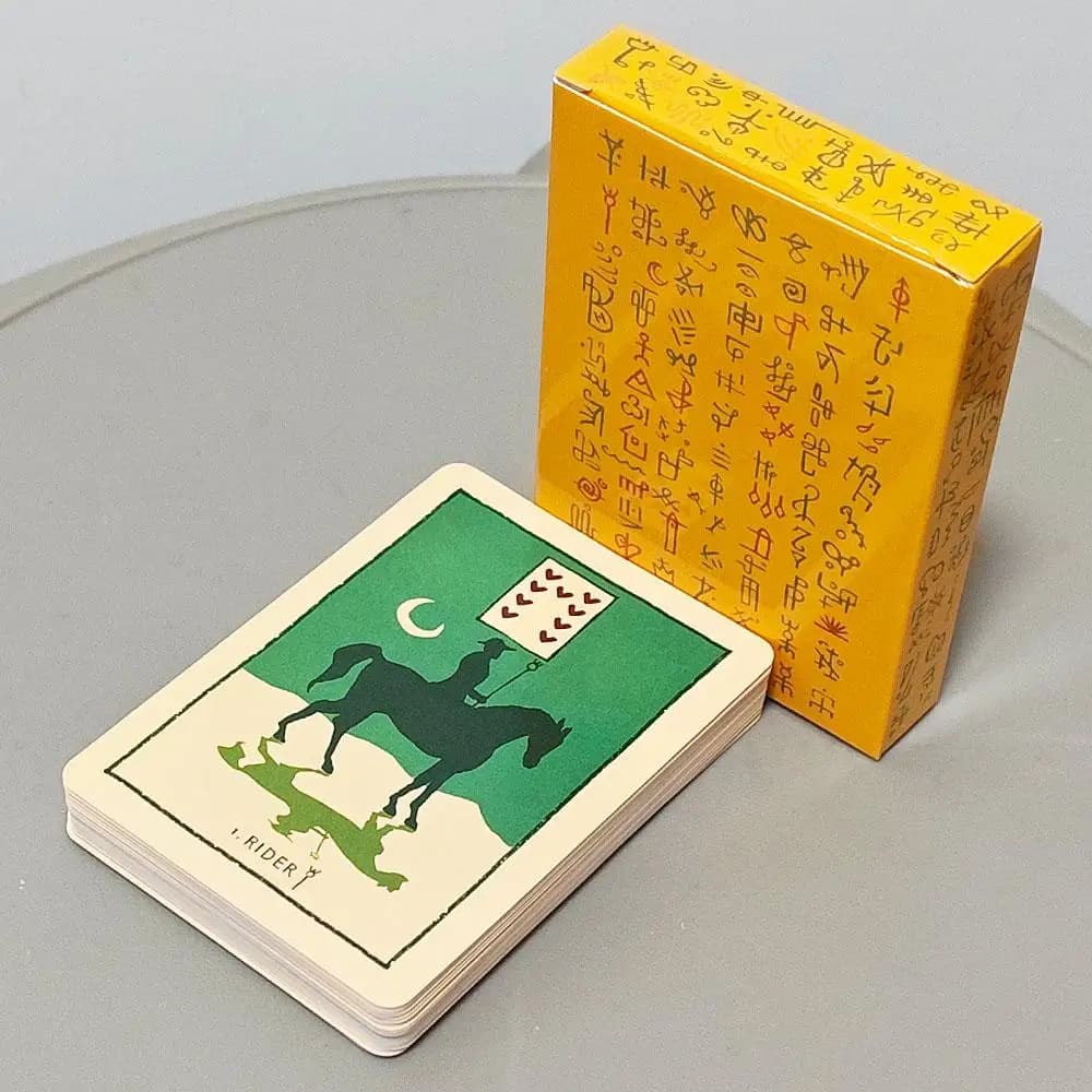 Green Glyphs Lenormand Oracle Deck 9*6.5cm – 41-Card Divination Set for Beginners & Intuitive Readers