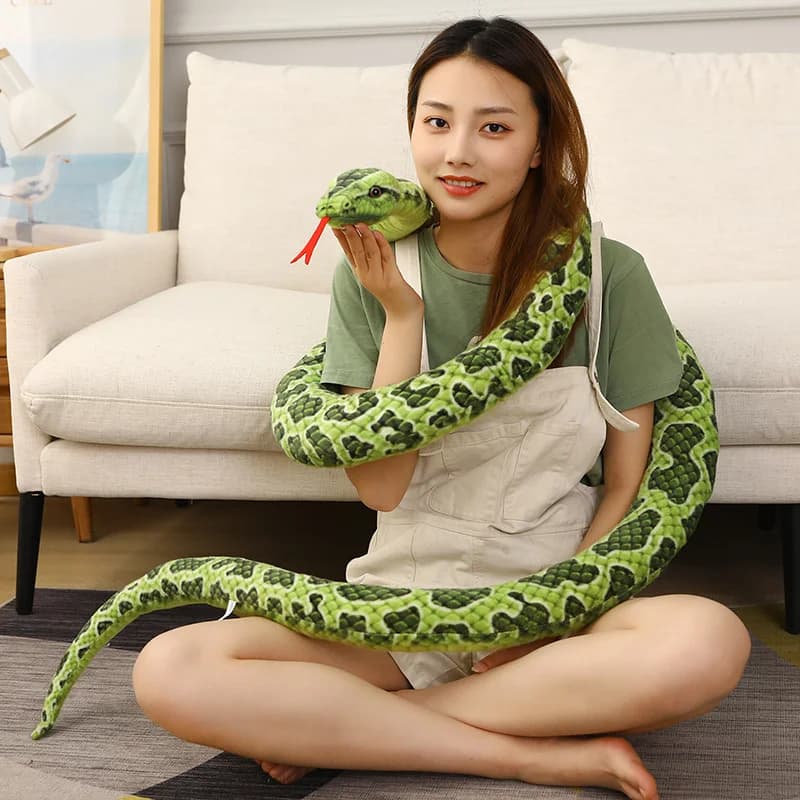 1 pz 200 cm/300 cm Serpenti Giganti Peluche Giocattolo di Simulazione Lungo Golden Python Farcito Serpente Peluche Bambini Ragazzi Regalo Decorazione Della Casa
