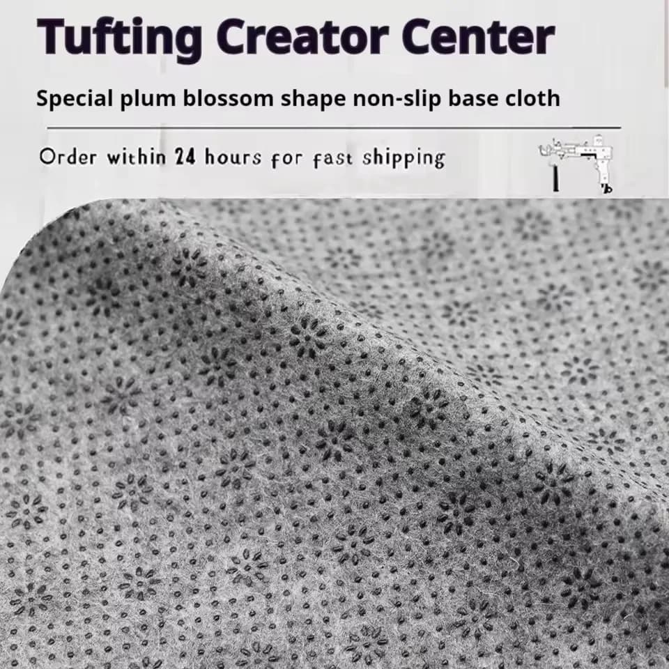 1/1.5/1.8M Plum Blossom Modello Tufting Tessuto antiscivolo Tufting Panno per tappeti fai da te Tappetini Tufting Backing Panno Seggiolino auto