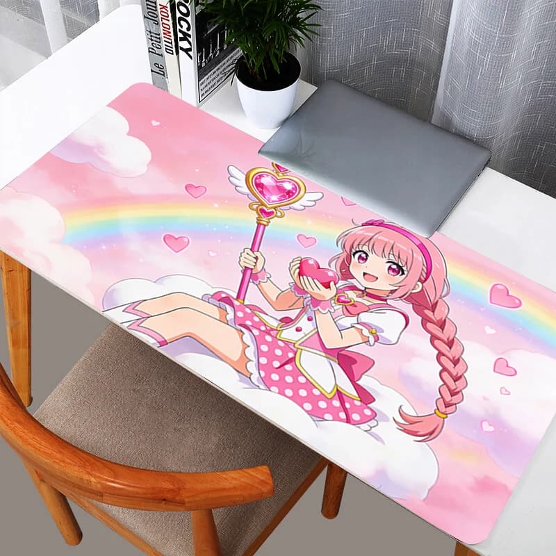 Mouse Mat 90x40 cm Pretty Cure girl Gaming Accessories PC Game alfombrilla Computer Desk Mat Keyboard Laptop Varmile Mouse Mat