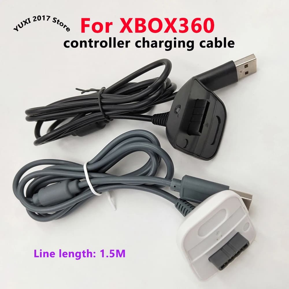1-2PCS Controller per console di gioco Cavo di ricarica USB da 1,5 m per Xbox 360 Cavo di collegamento per controller wireless Cavo di ricarica