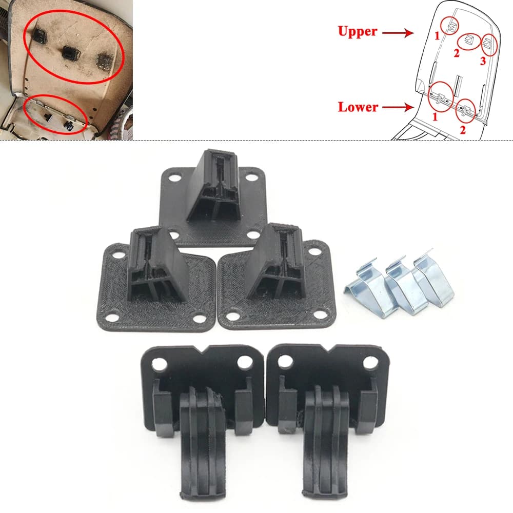 For Porsche Cayenne 955 957 2003-2010 Interior Car Seat Cover Rear Rear Fixing Back Clip Fixing Brace Buckle