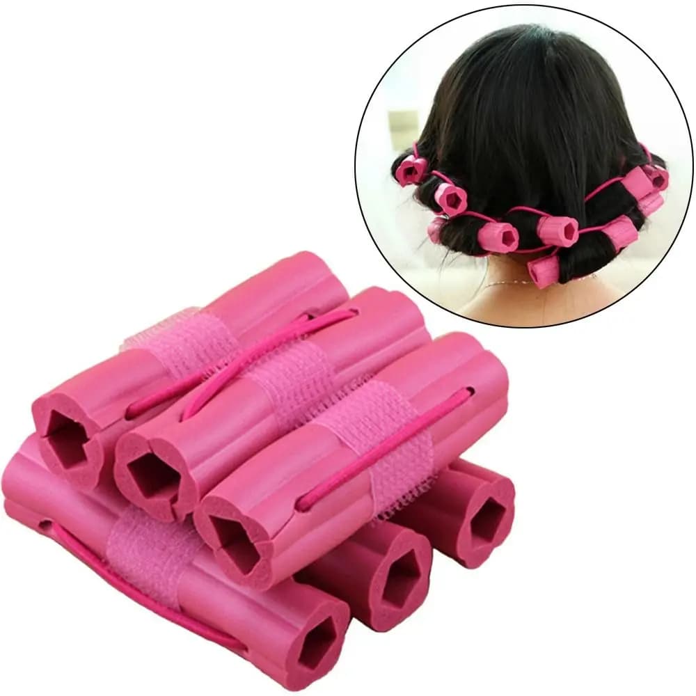 Bigodini in morbida schiuma riutilizzabili per capelli lunghi, senza clip, comodi arricciacapelli, strumenti per lo styling dei capelli, utilizzabili anche durante il sonno, per ragazze