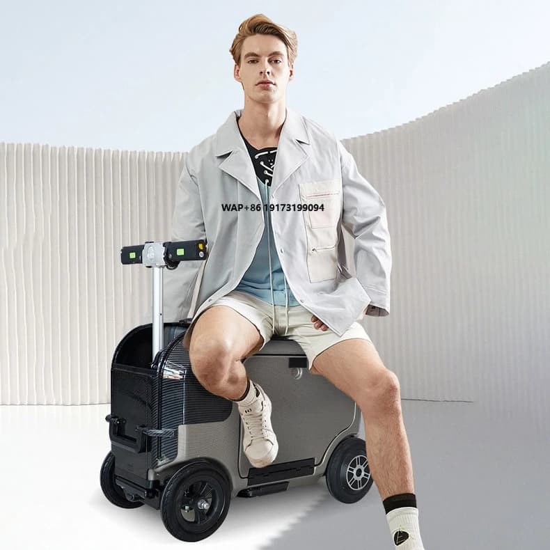 Valigia Intelligente FENGJIU Multicolore con Serratura a Combinazione, Bagaglio Elettrico Utilizzabile dagli Anziani