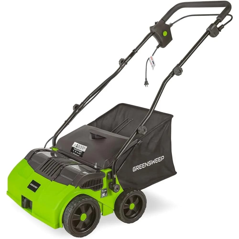 GreenSweep V2 - Harvest bag for 45 liters artificial turf electric sweeper, 5 adjustable heights, folding handle