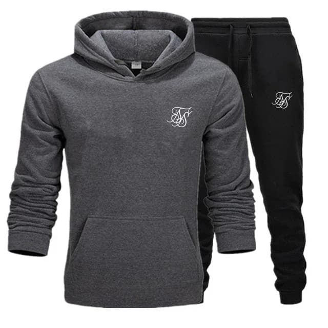 Men s brand-new fashion autumn and spring sportswear set sweatshirt sweatpants men s clothing 2-piece set slimming sportswear