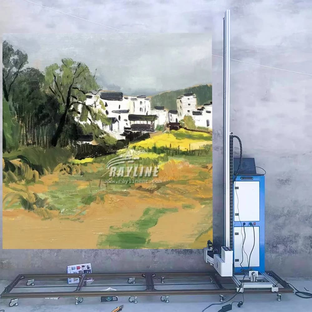 3D Vertical UV Wall Printer Wall and Floor Printer 2 in 1 for Wall Floor Interior Floor Glass Wood PVC Cement