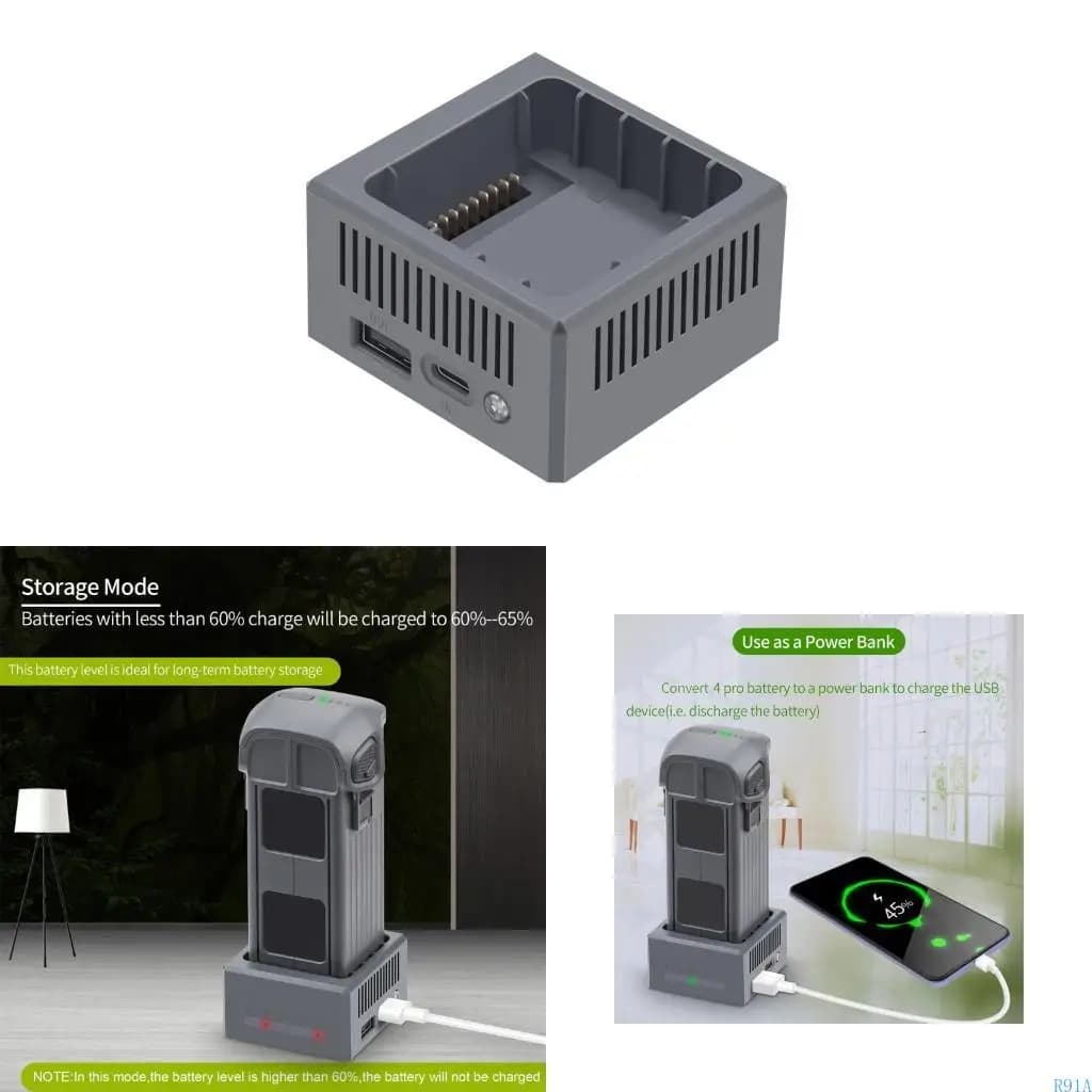 R91A Adattatori alimentazione Smartest per 4 Droni Sistemi ricarica rapida Travel Friendly