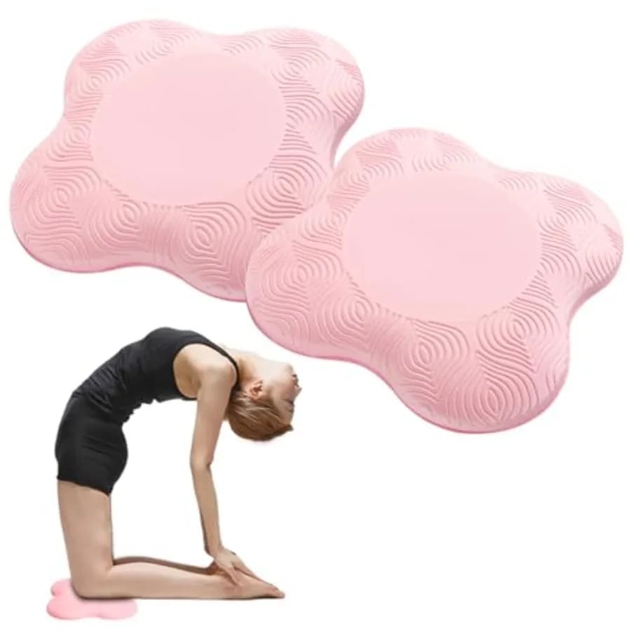 2 packs of extra thick padded mats for knees, elbows, wrists, hands and head, in foam, for yoga, pilates and other exercises.