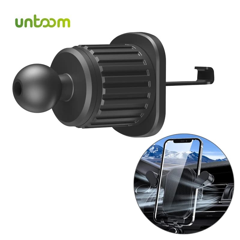 Untoom 17mm testa a sfera accessori per supporto per telefono da auto supporto universale per presa d'aria per auto supporto GPS supporto per cellulare presa d'aria per auto