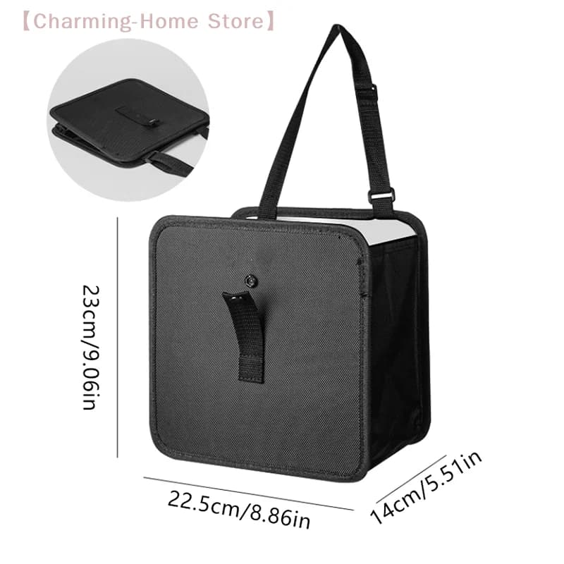 【M】1 cestino per rifiuti da appendere all'auto, organizer impermeabile per il sedile posteriore, contenitore pieghevole portatile per il vano del veicolo
